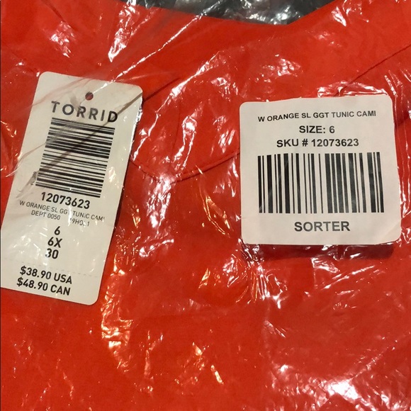 TORRID GEORGETTE TUNIC CAMI - Picture 5 of 5